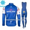 Tenue Maillot M/L + Collant à Bretelles 2017 Quick-Step Floors Hiver Thermal Fleece N001